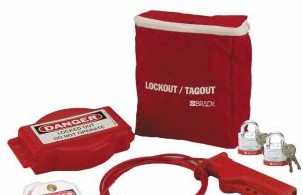 Brady Lockout/Tagout 102693 - Gate Valve Lockout Kit 8 in H x 7 in W x 3 in D (102693)