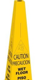 Brady Signs & Signage 103680 - BradyCone Warning System, CAUTION/PRECAUCION WET (103680)