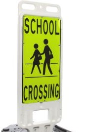 Brady Signs & Signage 103708 - SCHOOL Crossing Picto Sign, 40 H x 14 W x 0.042 D (103708)