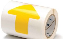 Brady Tape 104529 - ToughStripe Floor Marking Tape Arrows - Polyester (104529)