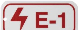 Brady Labels 105679 - Electrical Energy Source Tags E 1 Polystyrene (105679)