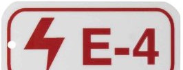 Brady Labels 105682 - Electrical Energy Source Tags E 4 Polystyrene (105682)