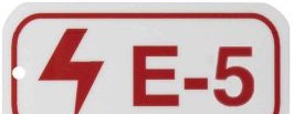 Brady Labels 105683 - Electrical Energy Source Tags E 5 Polystyrene (105683)