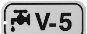 Brady Labels 105708 - Valve Energy Source Tags V 5 Polystyrene 1.5x3 (105708)