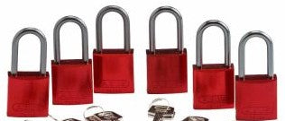Brady Lockout/Tagout 105882 - Standard Safety Aluminum Padlocks 1.5 in Aluminum (105882)
