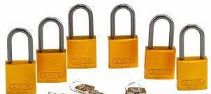 Brady Lockout/Tagout 105884 - Standard Safety Aluminum Padlocks 1.5 in Aluminum (105884)