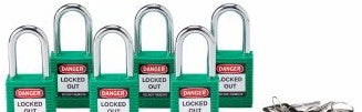 Brady Lockout/Tagout 105893 - Standard Key Retaining Padlocks Nylon 1.5 in Steel (105893)