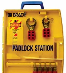 Brady Lockout/Tagout 105929 - Ready Access Padlock Center with 5 Steel Padlocks (105929)
