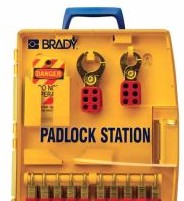 Brady Lockout/Tagout 105931 - Ready Access Padlock Center with 10 Steel Padlocks (105931)
