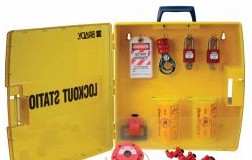 Brady Lockout/Tagout 105940 - Ready Access Electrical Lockout Station with 6 (105940)