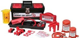 Brady Lockout/Tagout 105954 - Personal Valve and Electrical Lockout Toolbox Kit (105954)