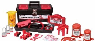 Brady Lockout/Tagout 105956 - Personal Valve and Electrical Lockout Toolbox Kit (105956)