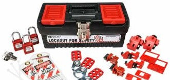 Brady Lockout/Tagout 105964 - Personal Breaker Lockout Toolbox Kit with 3 Safety (105964)