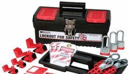 Brady Lockout/Tagout 105965 - Personal Breaker Lockout Toolbox Kit with 3 Steel (105965)