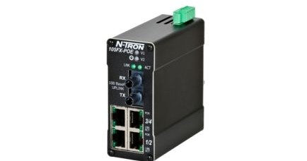 Red Lion Ethernet Switches 105FX-ST-POE - 105FX-ST-POE SWITCH (105FX-ST-POE)