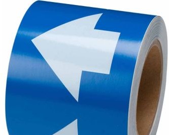 Brady Labels 106175 - Pipe Marking Tape, 3 W x 30 yd L x 0.006 D, White (106175)