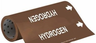 Brady Labels 109327 - HYDROGEN Pipe Marker, 30' H x 12 W, Roll of 30' (109327)