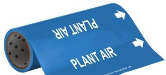 Brady Labels 109561 - PLANT AIR Pipe Marker, 30' H x 12 W, Roll of 30' (109561)