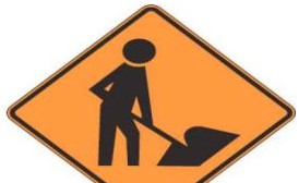 Brady Signs & Signage 113302 - Worker Symbol Sign, 30 H x 30 W x .035 D, Aluminum (113302)