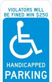 Brady Signs & Signage 115252 - Parking Sign, 24 H x 12 W x 0.090 D, Aluminum (115252)