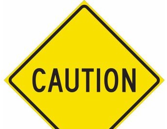 Brady Signs & Signage 115444 - Caution Sign, 24 H x 24 W x 0.090 D, Aluminum (115444)