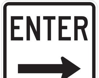 Brady Signs & Signage 115467 - Enter Sign, Non-Adhesive (115467)