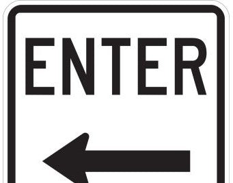 Brady Signs & Signage 115470 - Enter Sign, 18 H x 18 W x 0.090 D (115470)