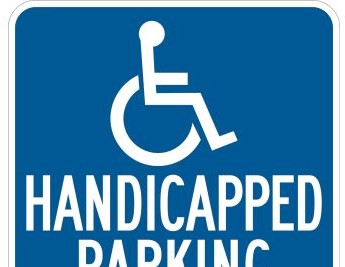 Brady Signs & Signage 115488 - Handicapped Parking Sign, 18 H x 18 W x 0.090 D (115488)