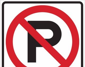 Brady Signs & Signage 115520 - No Parking Picto Sign, 24 H x 24 W x 0.090 D (115520)