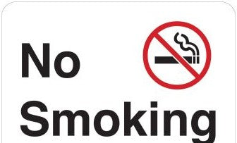 Brady Signs & Signage 115620 - No Smoking Sign, 18 H x 24 W x 0.090 D, Aluminum (115620)