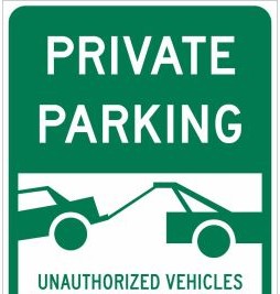 Brady Signs & Signage 115635 - Private Parking Private Parking Sign, 24 H x 18 W (115635)