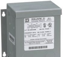 Square D Transformers 250SV43B - Transformer: Dry, PH1, Wall, .25KVA, 120 X 240 (115636)