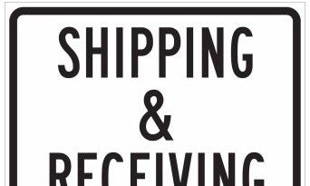 Brady Signs & Signage 115647 - SHIPPING AND REC SHIPPING RECEIVING Sign, 18 H x (115647)