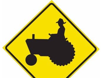 Brady Signs & Signage 115651 - Tractor Picto Sign, 24 H x 24 W x 0.090 D, Aluminum (115651)