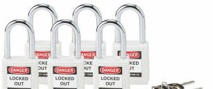 Brady Lockout/Tagout 118925 - Standard Key Retaining Padlocks Nylon 1.5 in Steel (118925)