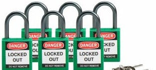 Brady Lockout/Tagout 118927 - Compact Key Retaining Padlocks Nylon 1 in Aluminum (118927)