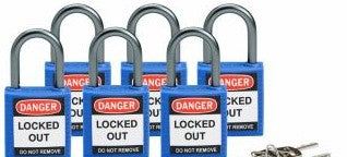 Brady Lockout/Tagout 118929 - Compact Key Retaining Padlocks Nylon 1 in Aluminum (118929)