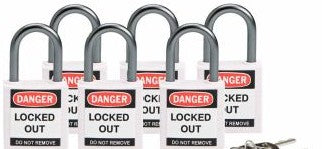 Brady Lockout/Tagout 118932 - Compact Key Retaining Padlocks Nylon 1 in Aluminum (118932)