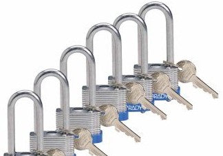 Brady Lockout/Tagout 118974 - Standard Key Retaining Steel Padlock 2 in Steel (118974)