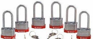 Brady Lockout/Tagout 118978 - Standard Key Retaining Steel Padlock 2 in Steel (118978)