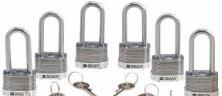 Brady Lockout/Tagout 118980 - Standard Key Retaining Steel Padlock 2 in Steel (118980)