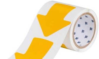 Brady Tape 121048 - Aisle Marking Tape Arrows - Adhesive Vinyl, Solid (121048)