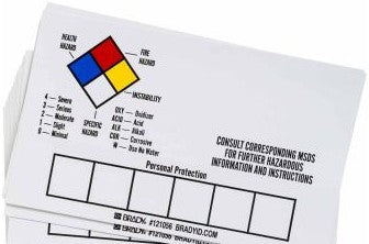 Brady Labels 121056 - Blank Write-On Laboratory Labels, 3 H x 5 W x (121056)