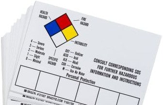 Brady Signs & Signage 121057 - CONSULT CORRESPONDING MSDS FOR FURTHER HAZARDOUS (121057)