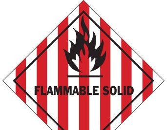 Brady Labels 121068 - FLAMMABLE SOLID 4 Hazardous Material Shipping (121068)