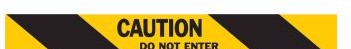 Brady Signs & Signage 121073 - Bradystripe Temporary Sign Tape, Vinyl, Black on (121073)
