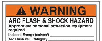 Brady Labels 121132 - Arc Flash Labels - Adhesive Vinyl, 2 H x 4 W x (121132)