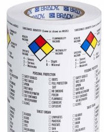 Brady Labels 121162 - Substance Identity Container Lbls Vinyl 8H x 3W (121162)