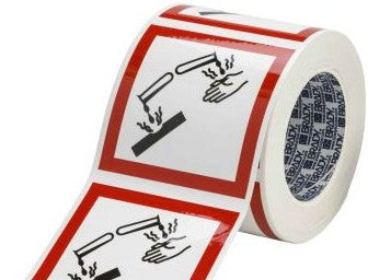 Brady Labels 121197 - GHS Corrosive Picto Label, 4 H x 4 W x .035 D (121197)