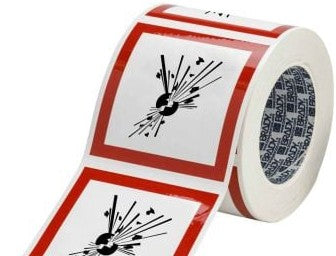 Brady Labels 121201 - GHS Explosive Picto Label, 4 H x 4 W x .035 D (121201)